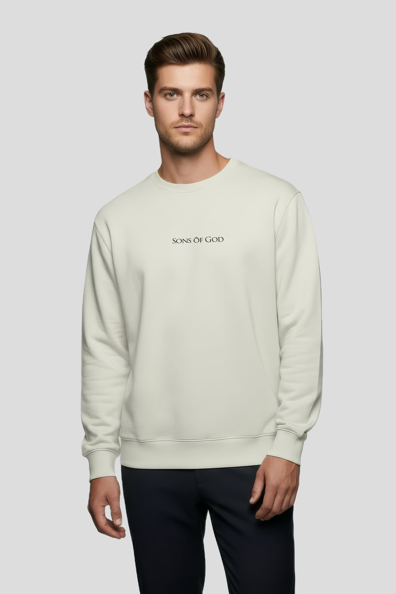 Herren Sweatshirt Sons of God Beige