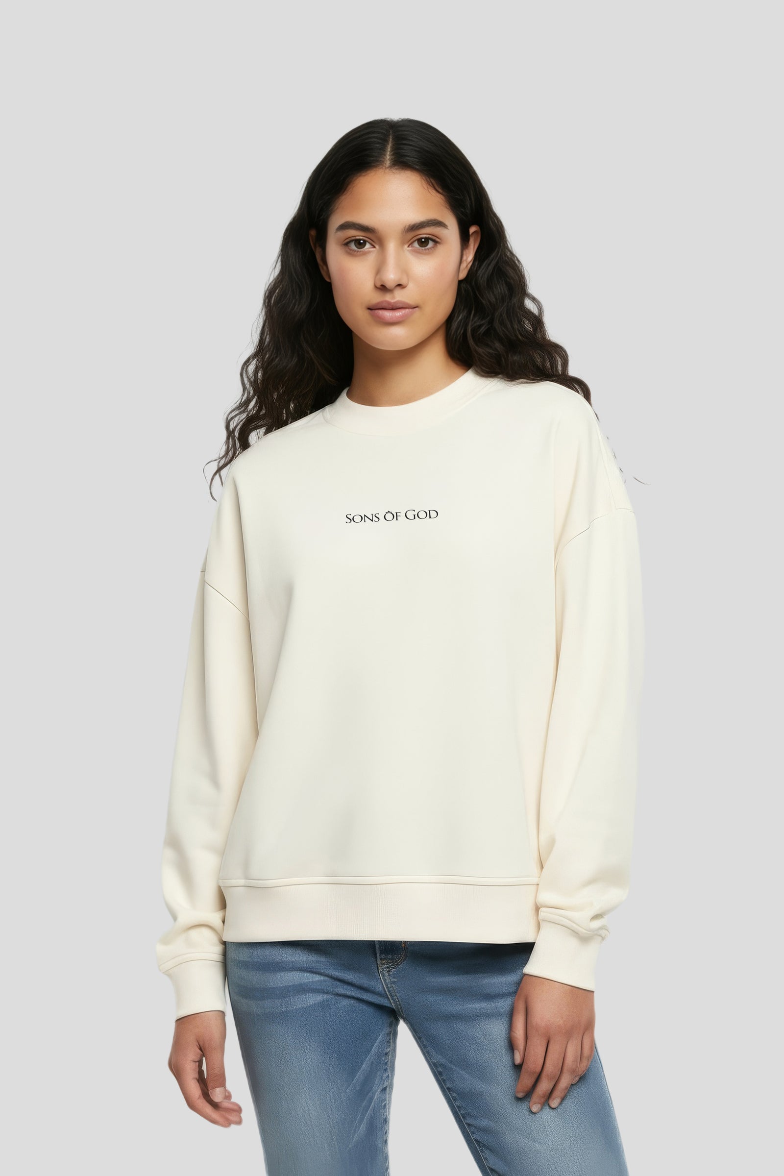 Damen Sweatshirt Sons of God Beige