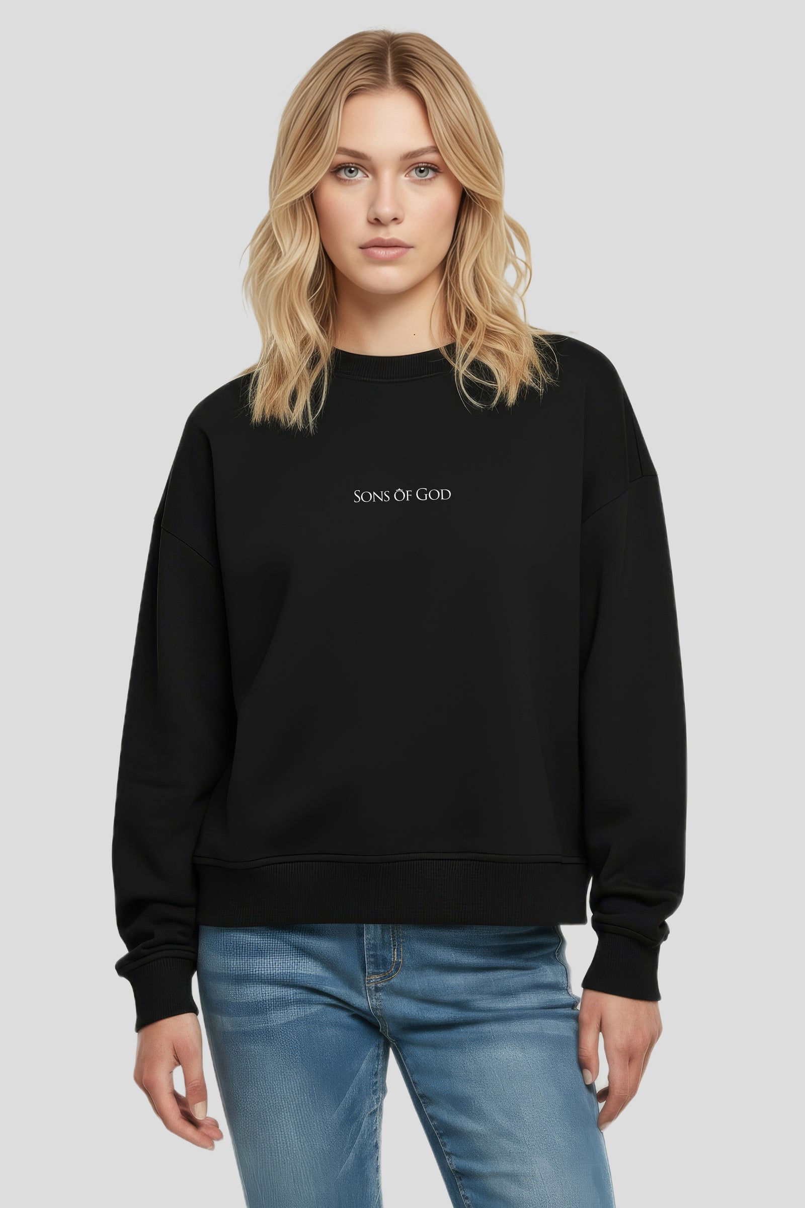 Damen-Sweatshirt Sons of God Schwarz