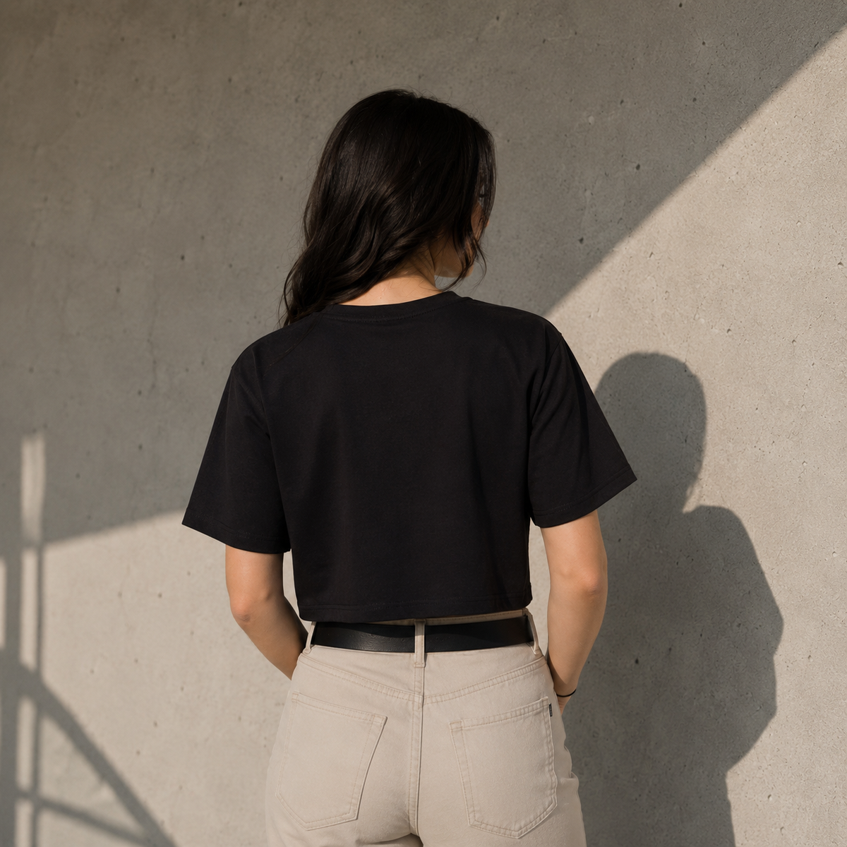 Damen Boxy Fit Sons of God Schwarz