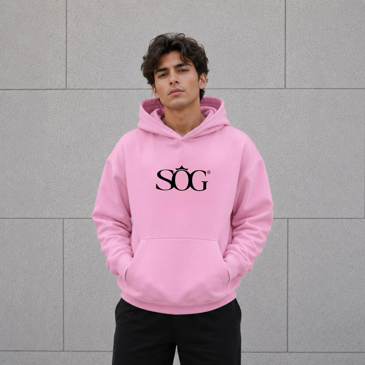Unisex Hoodie mit Kapuze SOG Rosa