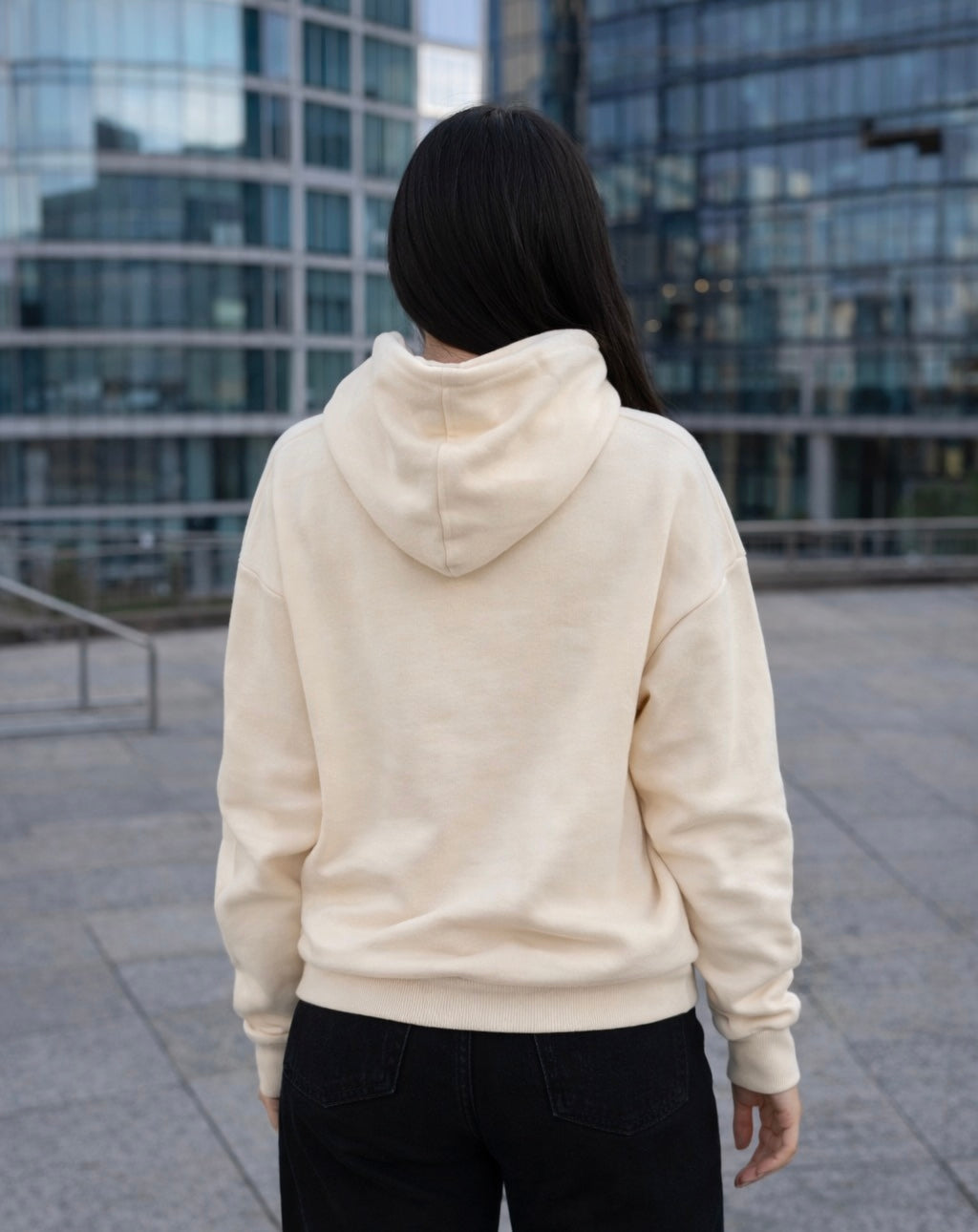 Oversize Hoodie mit Kapuze Sons of God Beige