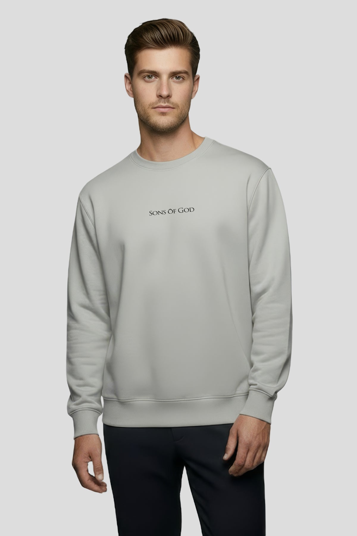 Herren Sweatshirt Sons of God Grau