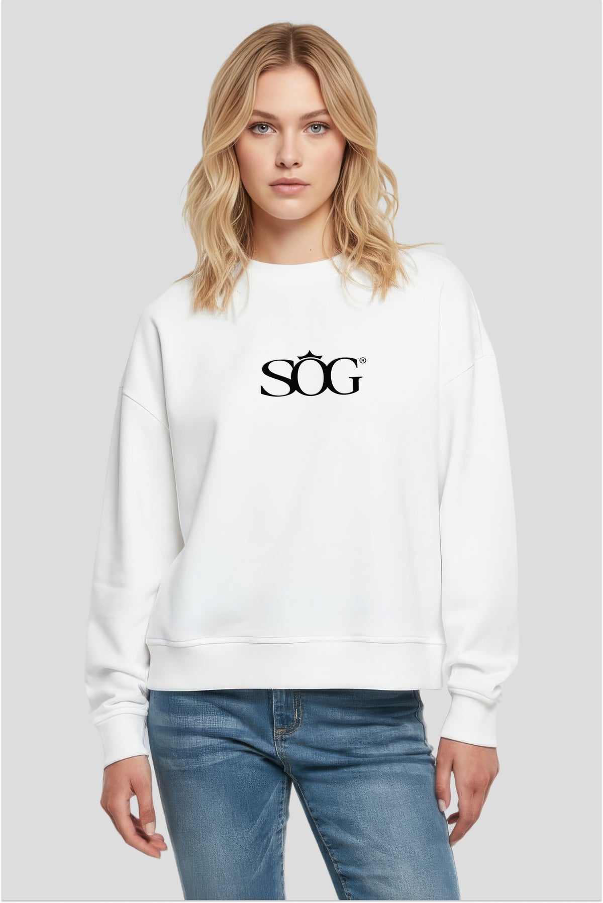 Damen Sweatshirt SOG Weis
