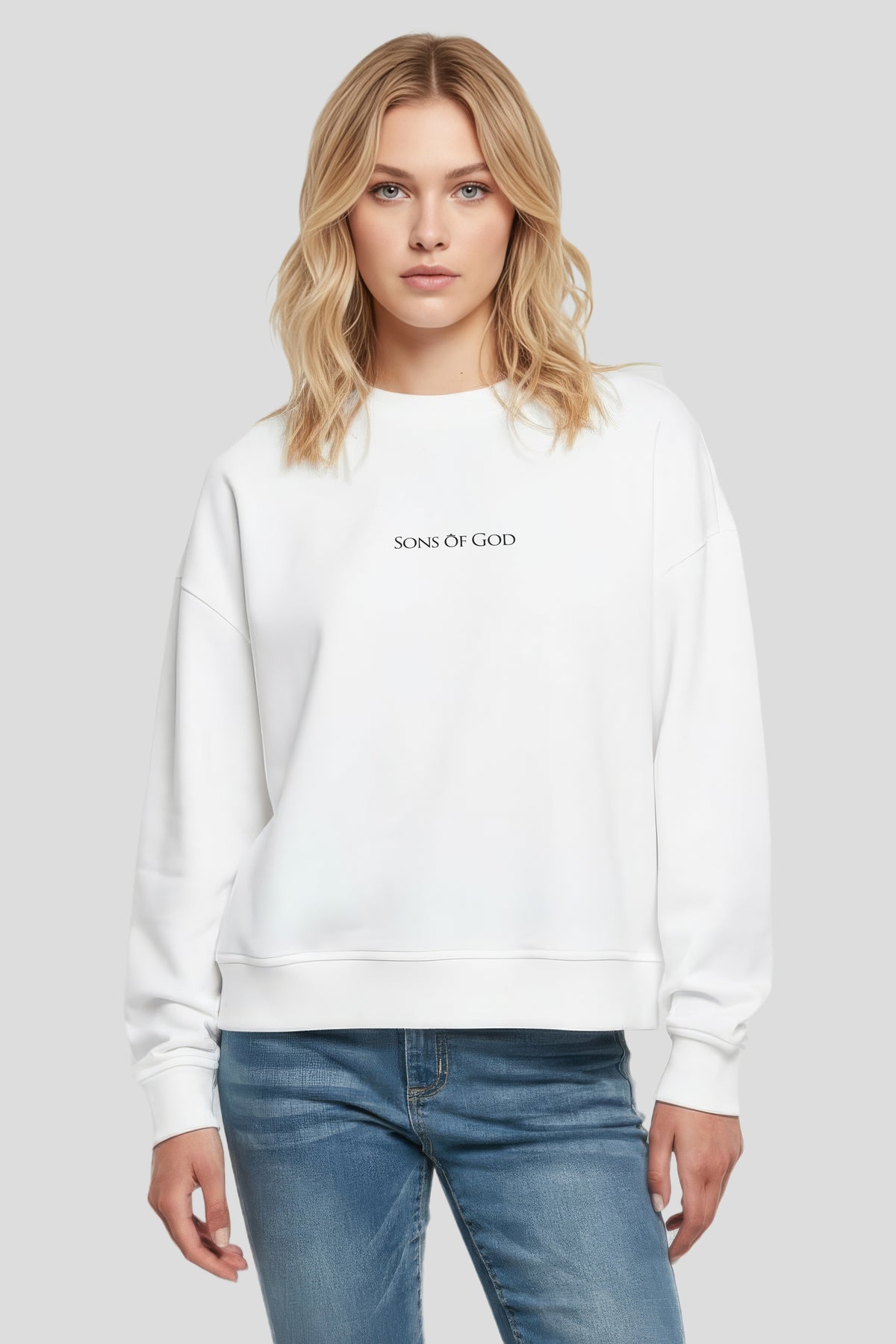 Damen Sweatshirt Sons of God Weiß