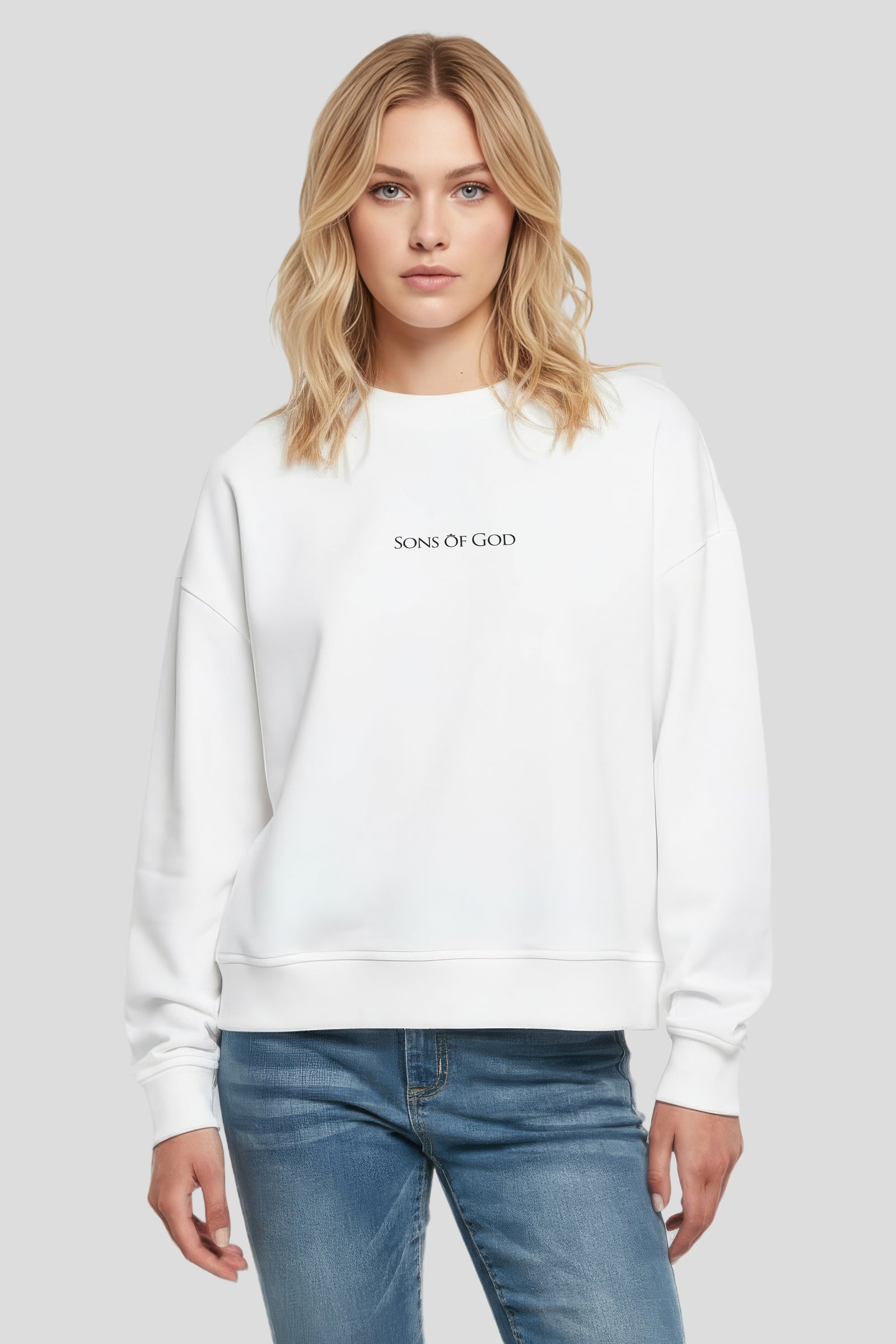 Damen Sweatshirt Sons of God Weiß