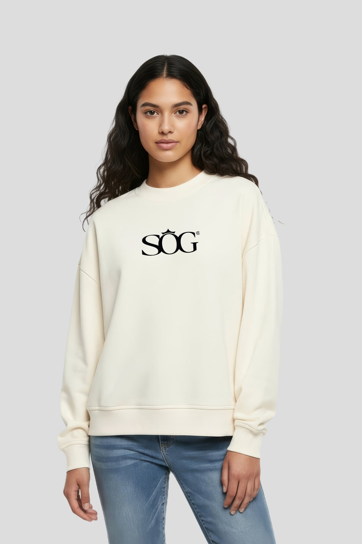 Damen Sweatshirt SOG Beige