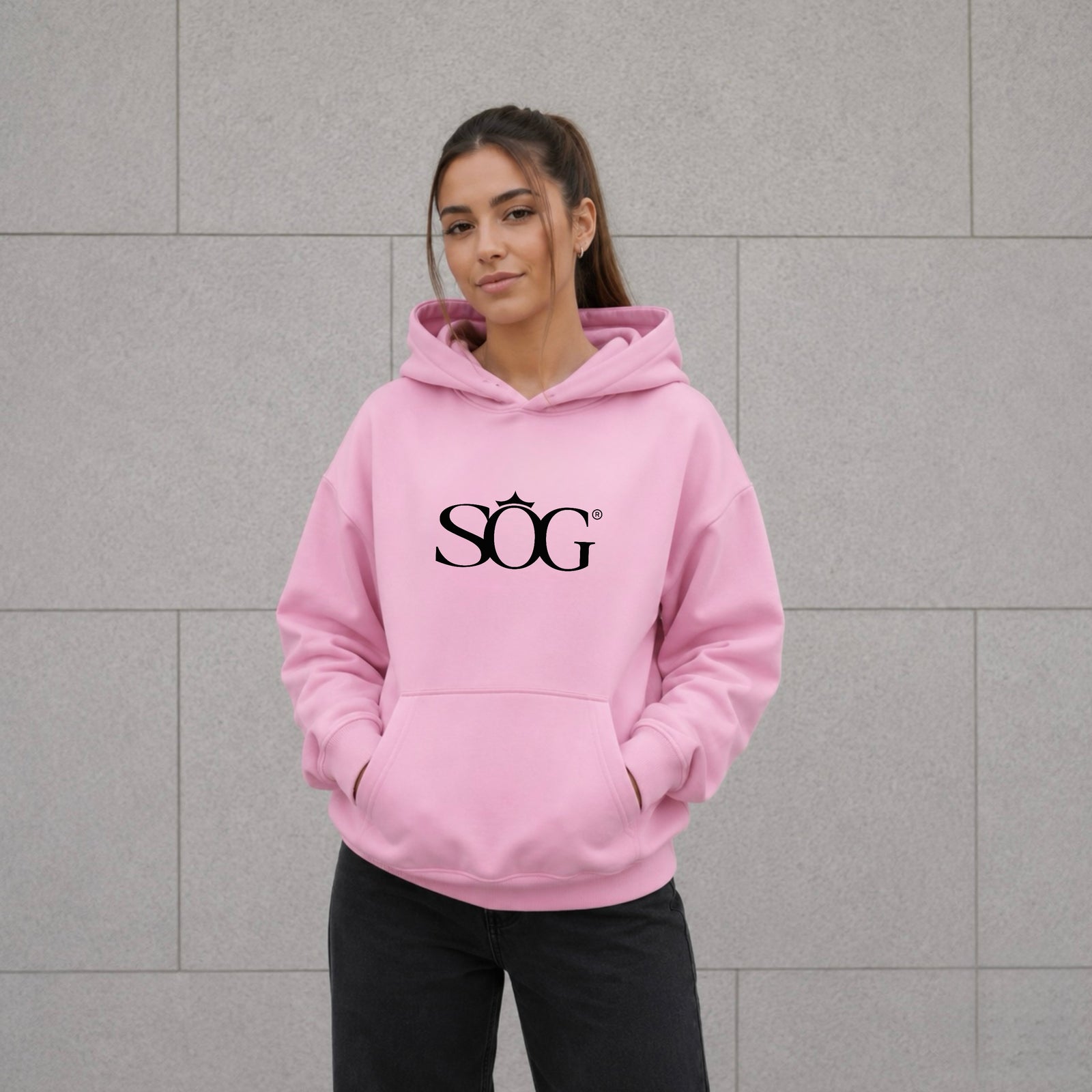 Unisex Hoodie mit Kapuze SOG Rosa