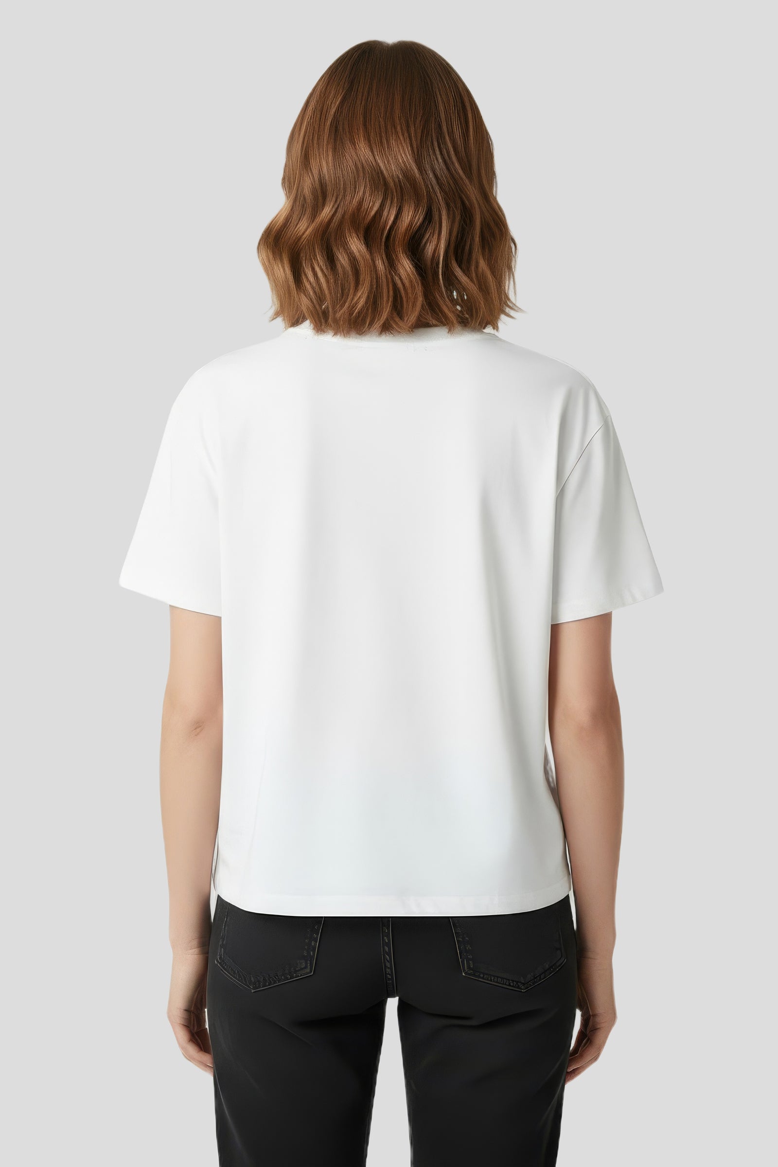 Damen Boxy Fit T‑Shirt  SOG Weiß
